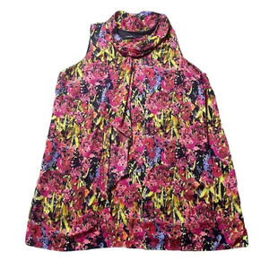 Lane Bryant Bold Floral Shift Dress A-Line Mini Length Plus Size 26 Women's